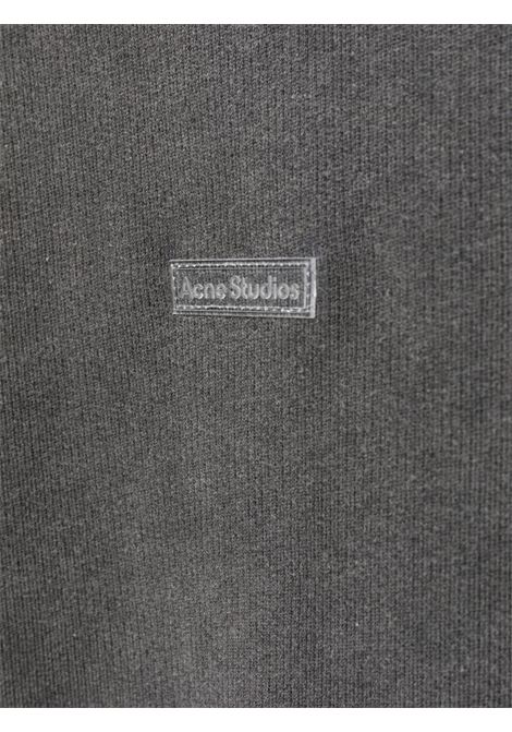 felpa con cappuccio unisex nera ACNE STUDIOS | CI0138BM0